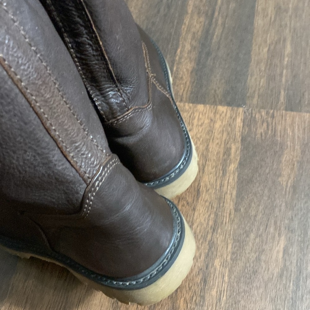 Roots Riding Brown Leather High Boots Size 38 - Picture 7 of 16